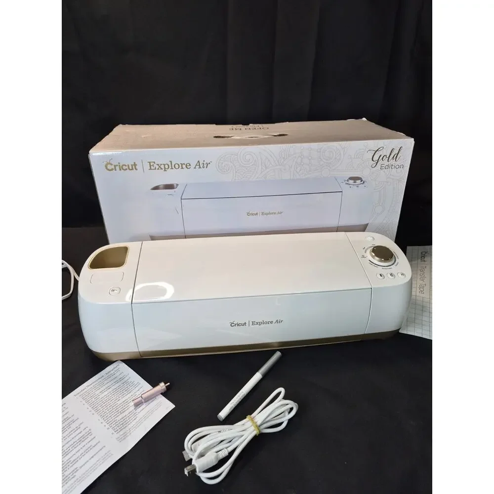 Gold Edition Cricut Explore Air Electronic Die Cutting Machine Sticker AMAZING.